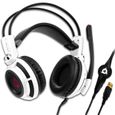 KLIM Puma - Micro Casque Gamer - Son 7.1 - Audio Très Haute Qualité - Casque PS5 avec Vibrations Intégrées - Confortable - Blanc﻿﻿-0