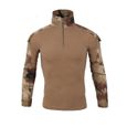 Tee Shirt De Combat Militaire - FUNMOON - Homme - Camouflage - Séchage Rapide - Imperméable-0