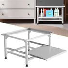 Daromigo Meuble pour machine à laver avec étagère 150kg Support de machine à laver Blanc 63x54x42cm MEUBLE ETAGERE
