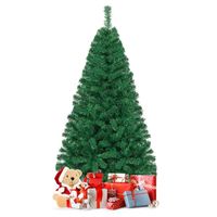 Sapin de Noël Réaliste avec Branches Suspension Automatique, Arbre de Noël avec Corps Amovible et Base Pliable (150cm)