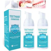 Teethaid Blanchissant Dentifrice,Mouthwash,Teeth Aid Mouthwash, Toothpaste Whitening, Peppermint Teeth Whitening Foam Toothpaste