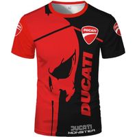 Vêtements de sport T-shirt 3d,Ducati – T-shirt d'été pour hommes, surdimensionné, impression 3D, sport, haute qualité, vêtements de