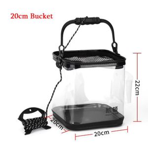 SAC DE PÊCHE 20CM TRN sans pompe--OligFoldable Fishing Box, Pompe à oxygène pour poissons vivants, Conteneur de stockage o