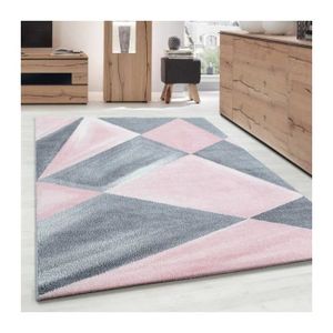 Tapis Rose Et Gris
