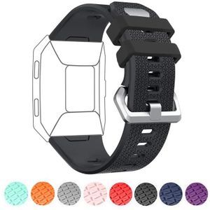 Fotover Bracelet de Rechange pour Montre Fitbit Ionic Sport Ajustable Respirant Soft TPU Bracelet Accessoires pour Fitbit Ionic Fitness Smartwatch Small Large avec boîtier ionique 