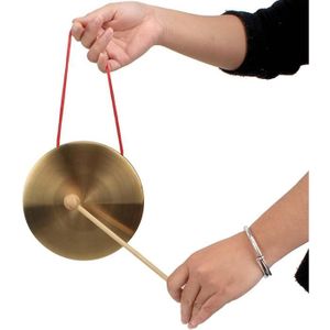 SET DE PERCUSSION Mini Gong | Gong pour Enfants - Instrument de Percussion de Gong à Main Instrument de Gong , Gong avec maillet.