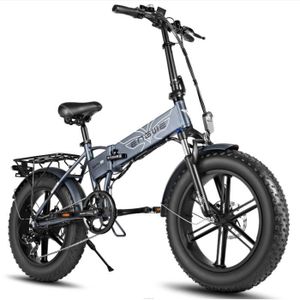 VÉLO ASSISTANCE ÉLEC Vélo électrique pliable ENGWE EP-2 Pro - 20'' 750W - SHIMANO 7 vitesses - Autonomie 60KM - Batterie Amovible 48V 13Ah - Gris
