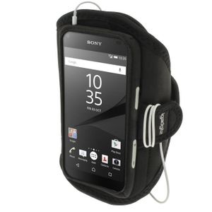 F3115 F3113 F3116 Armband Jogging Salle de Gym igadgitz Noir Brassard Sports R/ésistant /à Leau pour Sony Xperia XA F3111 F3112