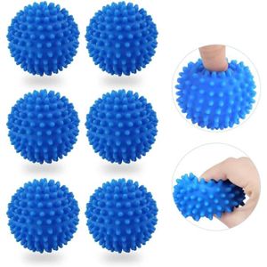 PIÈCE LAVAGE-SÉCHAGE  6pcs Boules de Sèche-Linge, Boule de Lavage pour M