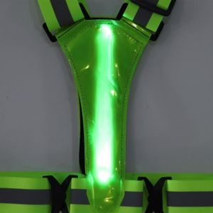 Dispositif Reflechissant Running - Limics24 - Gilet Réfléchissant Led  Lumineux Éclairage Autonome Vert Fluo - Cdiscount Sport
