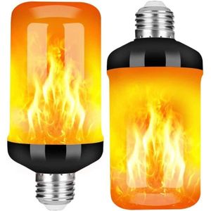 AMPOULE - LED Leytn® 2Pcs Ampoule Flamme LED E27 Lampe Flamme LE