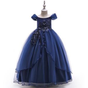 Robe Tutu Princesse Longue Fille Bleu Roi - Taille 3-4 Ans, Sans Marque