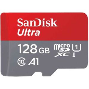 CARTE MÉMOIRE SanDisk MicroSD Carte 128GB Ultra A1 Classe 10 SDS