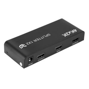 J&D 4K HDMI Répartiteur 1 Entrée 2 Sortie, avec Câble HDMI et Câble  USB-Micro pour TV PS4 Xbox Séparateur D'entrée HDMI pour 4K, Full HD 1080P  et