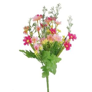 FLEUR ARTIFICIELLE Ywei 1 Bouquet de Cineraire Faux Bouquet de Fleurs