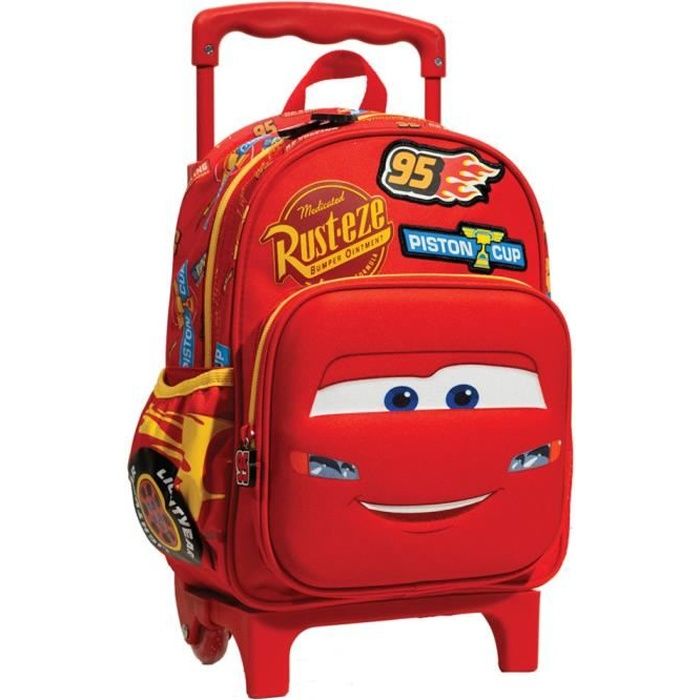 Cartable a roulette cars Cdiscount