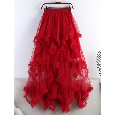 Jupe longue organza best sale