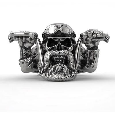 Bague biker femme hot sale