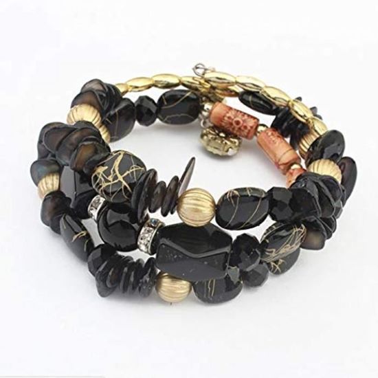 Bracelet Détachable En Acrylique Multicolore Pour Femme - Longueur 27.5 Cm - Accessoire De Mode