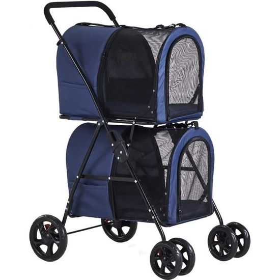 Poussette double detachable store