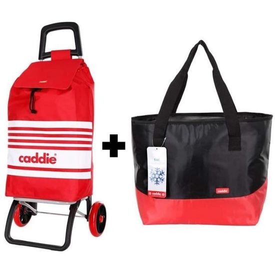 wilbest® Chariot De Courses, 75L Pliable Poussette de Marché, 2 en 1 Diable Caddie à 2 Roues