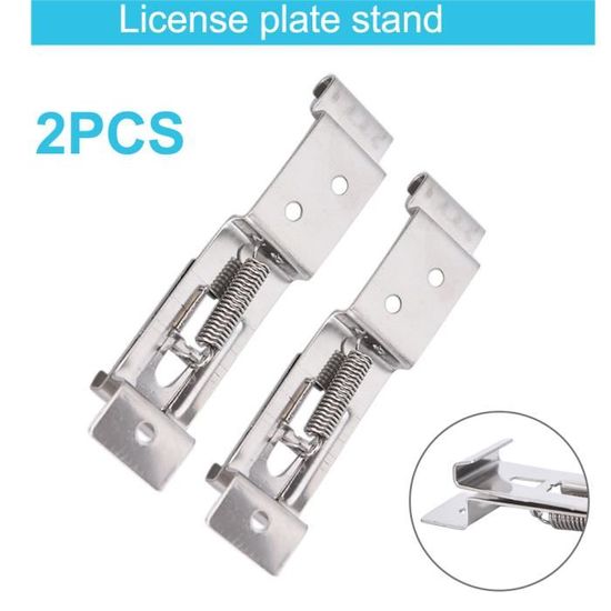 Lot De 8 Supports De Plaque D'Immatriculation En Acier Inoxydable - Pour Voiture, Camion, Remorque
