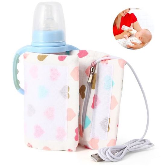 HURRISE chauffe-biberon pour nourrisson Chauffe-biberon portable à température constante USB à usage domestique pour bébé