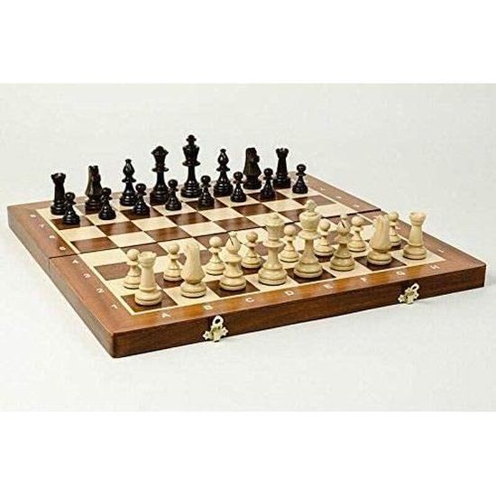 Brand new ♞ artisanal jeu d'échecs en bois ♜ tournoi ♜ 48 cm x 48 cm ♜ pondérée pieces 