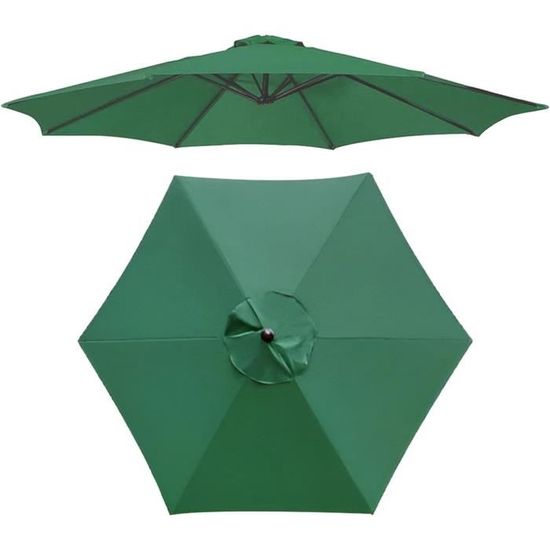 Toile De Remplacement Pour Parasol 3m - Housse Imperméable UV Pour 8 Bras