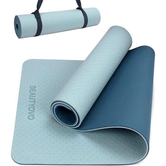 Tapis De Yoga Voyage 1mm – 183x68cm, Antidérapant, Pliable, Lavable En Machine – Pour Hot Yoga, Pilates, Gym, Femme