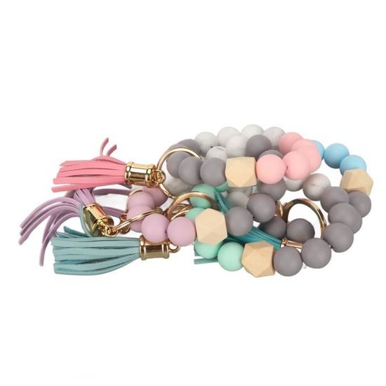 12 Bracelets Porte-Clés Spiral + 6 Étiquettes - Multicolore Gym Piscine