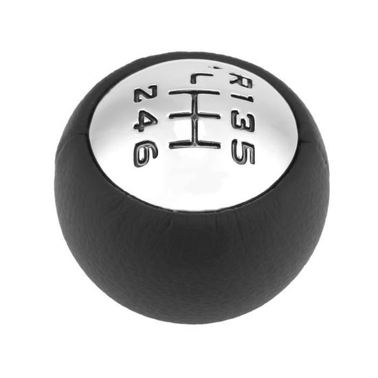 Pommeau De Levier De Vitesse 6 Vitesses Pour Peugeot 307/308/3008 Et Citroën C3/C4 - Logo Inversé