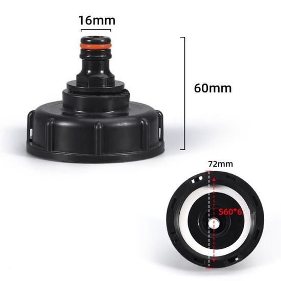 Bradas Raccord IBC Pour Citerne D'eau De Pluie