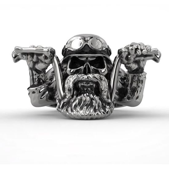Bague discount biker homme