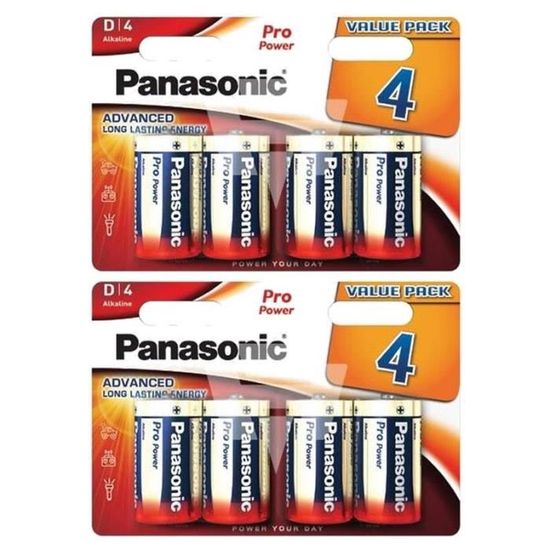 Lot De 4 Piles Rechargeables Tronic LR20 (type D) – 4000 MAh, Ni-MH, 1,2V