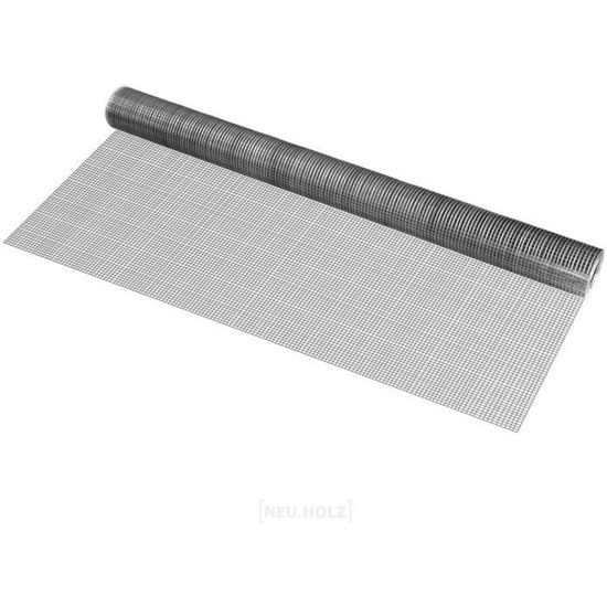Pro.tec 1x rouleau grillage métallique (mailles carrées)(1m x 25m
