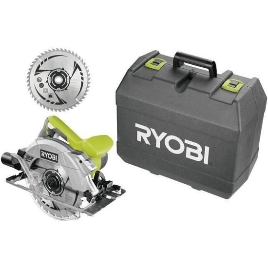 RYOBI Scie circulaire 600 W laser coffret, lames 190 mm 24