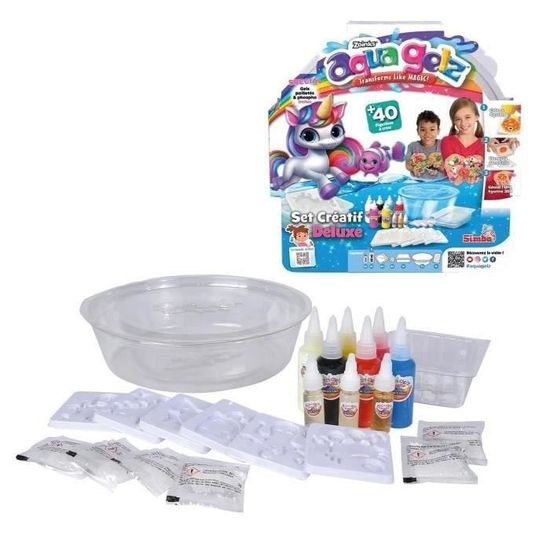 Simba Aqua Gelz Set Créatif Phospho – Crée Tes Figurines 3D Lumineuses Dans Le Noir – Kit Gel Phosphorescent Dès 8 Ans
