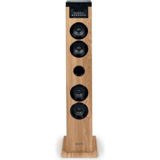 Tour haut-parleur THOMSON Noir/Bois Bluetooth/CD/USB/SD, 60W