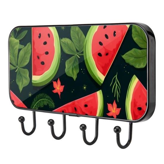 2 Broches Émail Pastèque - Alliage Aluminium, Accessoire Déco Écharpe Ou Chapeau, Style Fruité