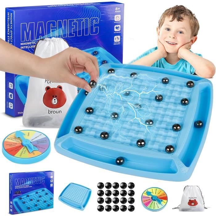 Jeu D'échecs Magnétique De Voyage - Plateau Tournant Avec 20 Pièces, Idéal Pour Famille Et Enfants