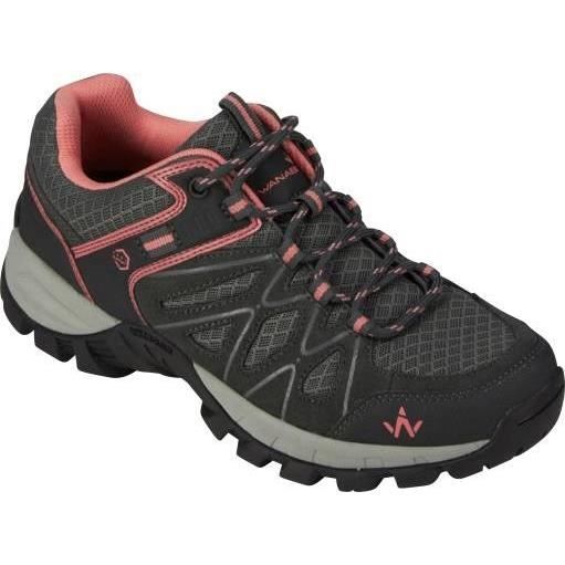 WANABEE Chaussures Marche Rando Fille Hike 300 Basses Gris Corail