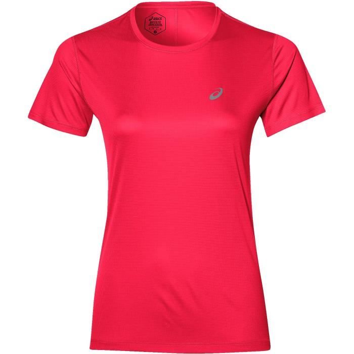 ASICS T-shirt de running Top Silver - Femme - Rose