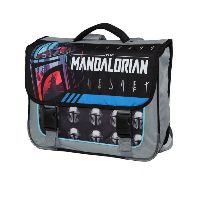 Cartable 38 cm Star Wars The Mandalorian Noir et Gris Bagtrotter