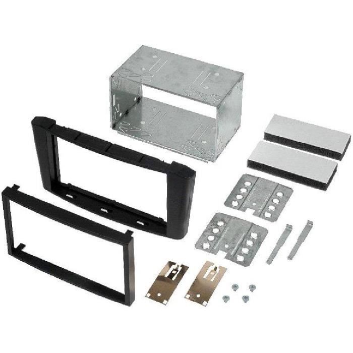 Facade autoradio 2DIN Toyota Avensis 03-09 - noir - ADNAuto