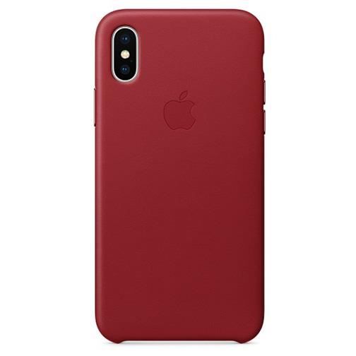 Coque cuir APPLE iphone X/XS Rouge
