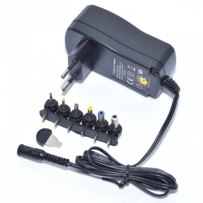 HUIKEYUAN GS Certifié HKY 12V 2A Universel Chargeur Secteur pour Sagemcom Récepteur Satellite TNTSAT TNT Décodeur, Thomson THS804