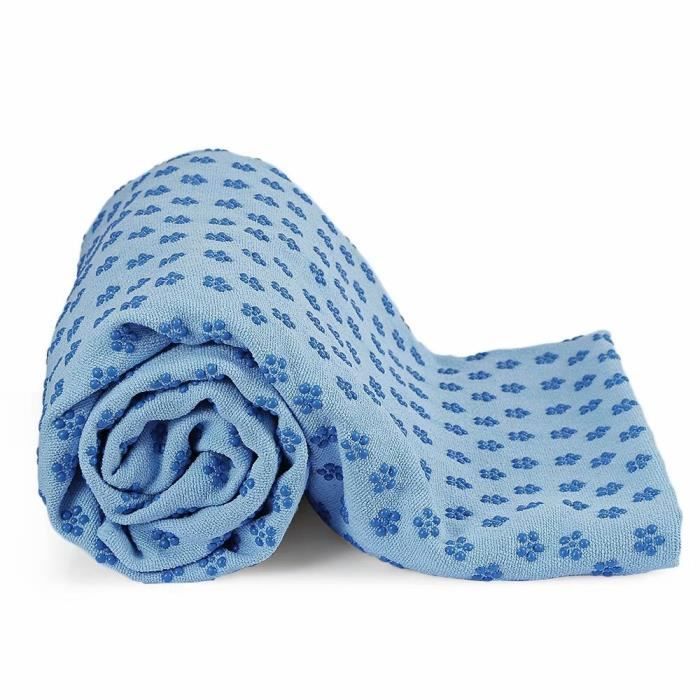 Couverture De Yoga - Résistance & Durable - Tapis Meditation - Couverture Yoga - Yoga Serviette - Yoga Blanket - Bleu