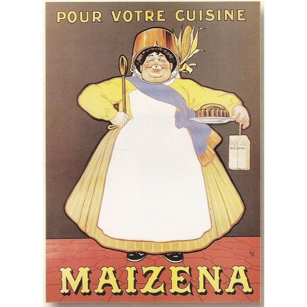 PLAQUE METAL 20X15cm MAIZENA POUR VOTRE CUISINE