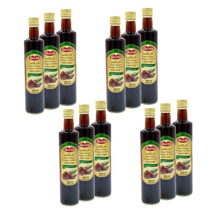 Lot 12x Vinaigre de dattes - Durra - bouteille 500ml